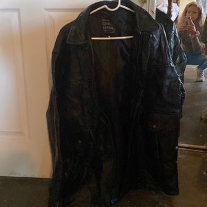Maxam black leather jacket size 2x